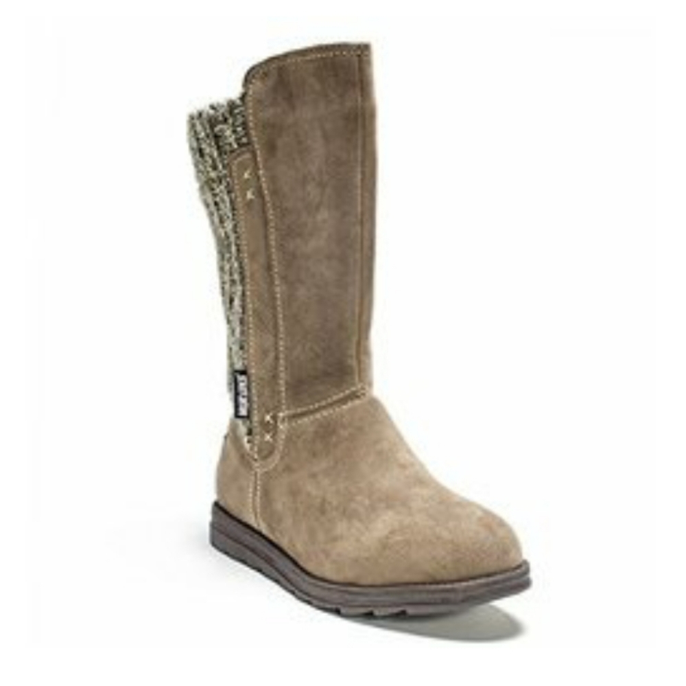 Muk Luks Stacy Sweater Boots Light Brown Size 9